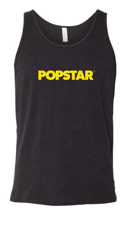 Popstar Tank Top - Yellow Logo