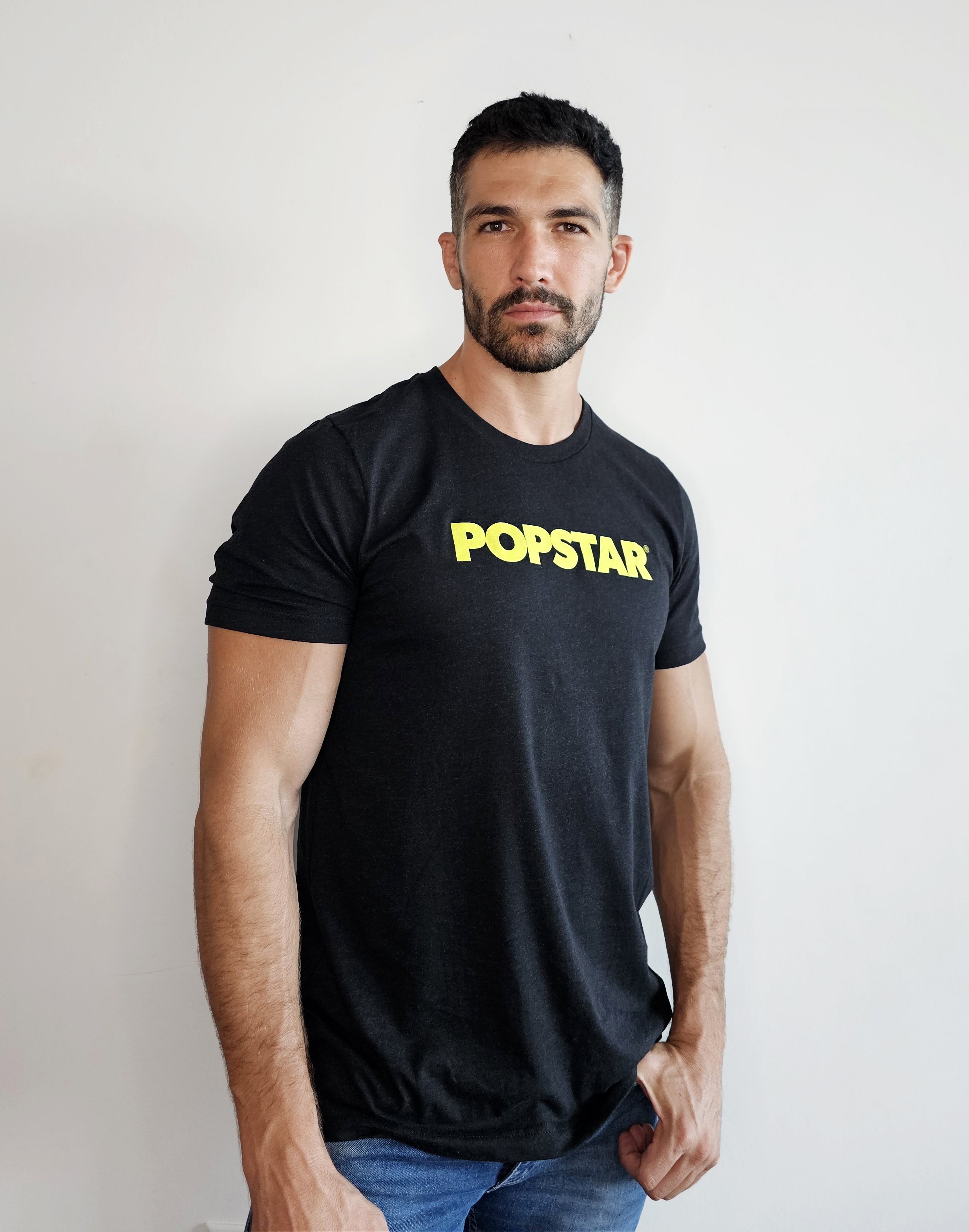 Popstar T-shirt - Yellow Logo